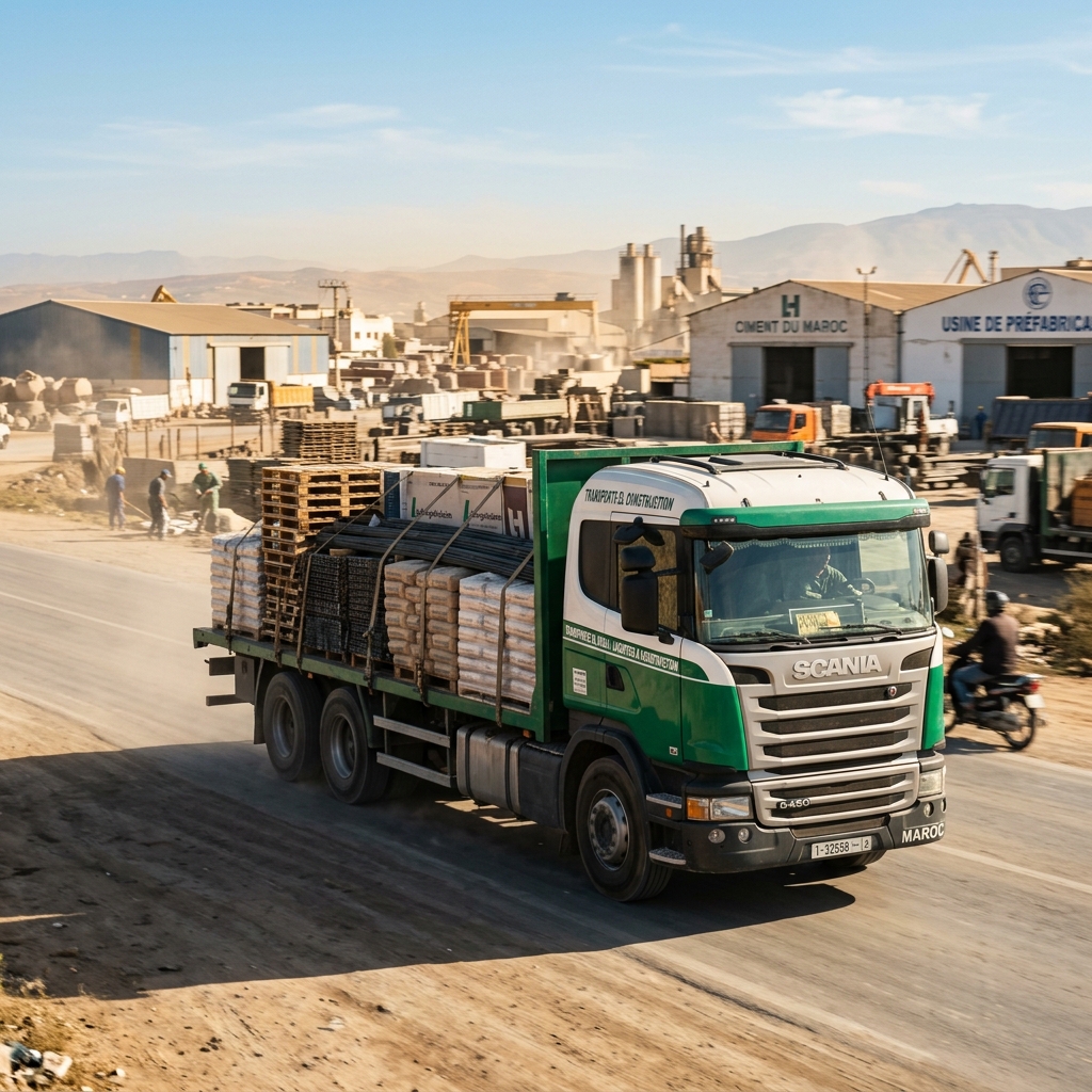 Livraison de matériaux de construction Tanger